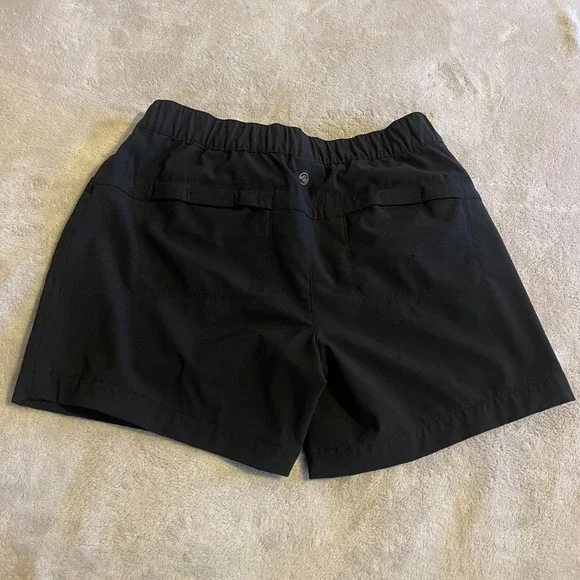 Eddie Bauer Women's Black Drawstring Waist Athletic Shorts Size 2 Polyester - Picture 2 of 10